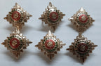 Army Rank Stars British Bath Pips Officer X6 Without Fittings