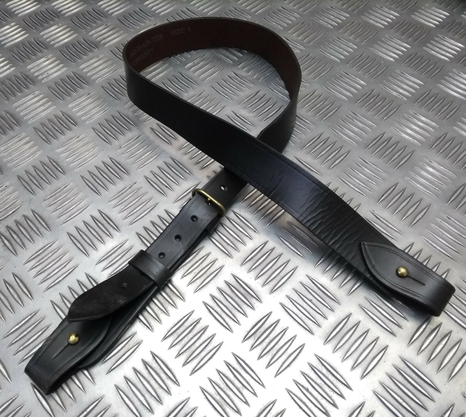 British Issue Sam Browne Leather Cross Over Shoulder X O Strap