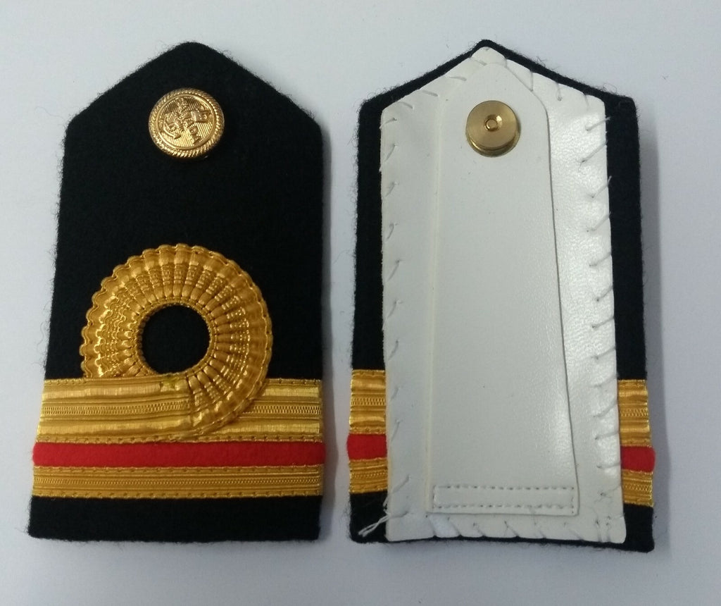 Genuine Canadian Naval Female Gold Wire Rank Shoulder Boards Epaulettes LFS22
