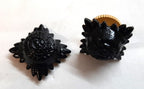 Rank Stars Pips British Army Black Subdued Officer Insignia Tria Juncta In Uno