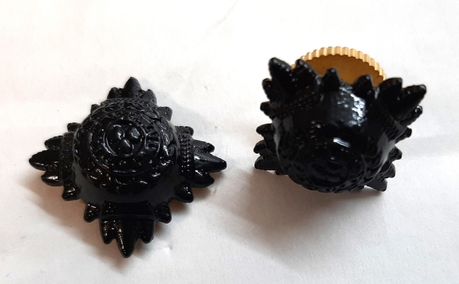 Rank Stars Pips British Army Black Subdued Officer Insignia Tria Juncta In Uno