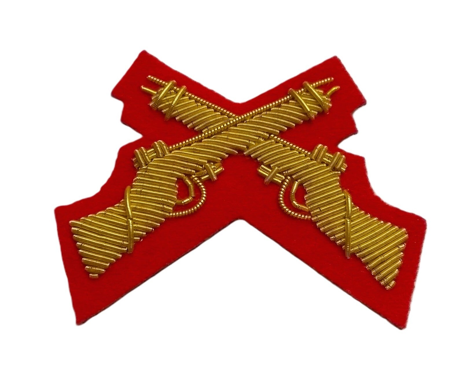 Mess Kit Badge Skill at Arms on Red British Hand Embroidered Arm Patch