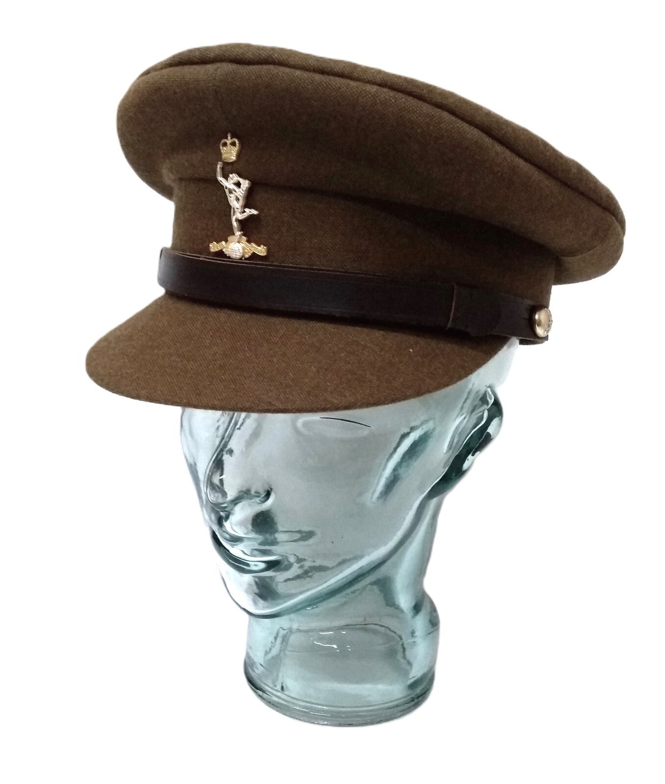 No2 Officers Hat R Signals British Army Goldings Full Insignia & Chin Strap 59cm