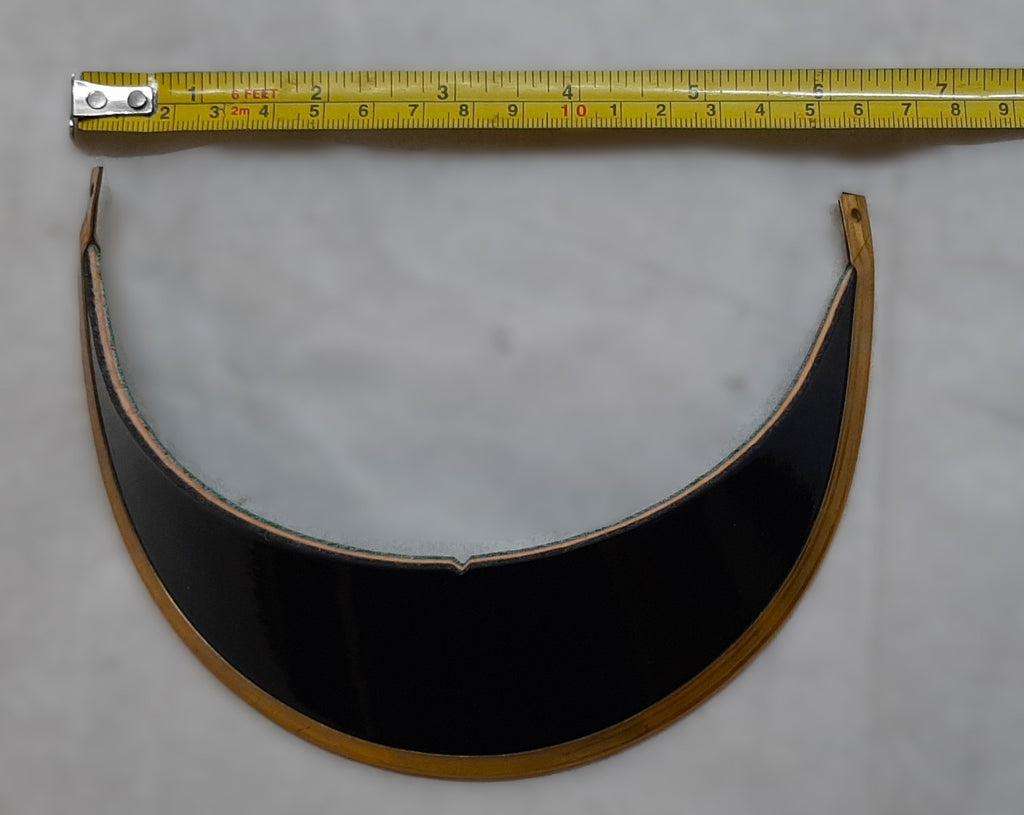 British Army Guards No1 Dress Hat Peak / Visor Patent with Brass Edging NOS