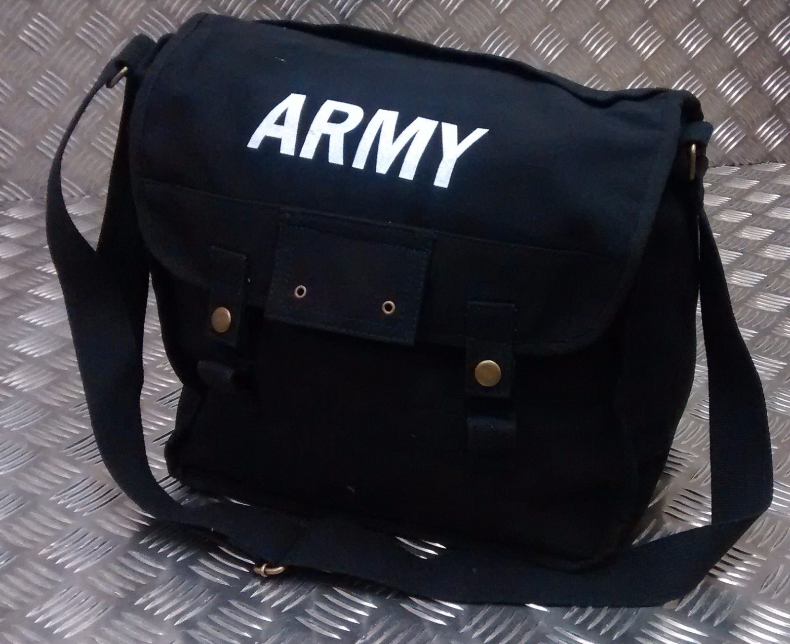 Military Type ARMY Print Canvas / Haversack Shoulder Bag Festival Asst Cols