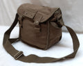 Military Type ARMY Canvas / Haversack Shoulder Bag Festival Military Mid Green