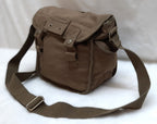 Military Type ARMY Canvas / Haversack Shoulder Bag Festival Military Mid Green