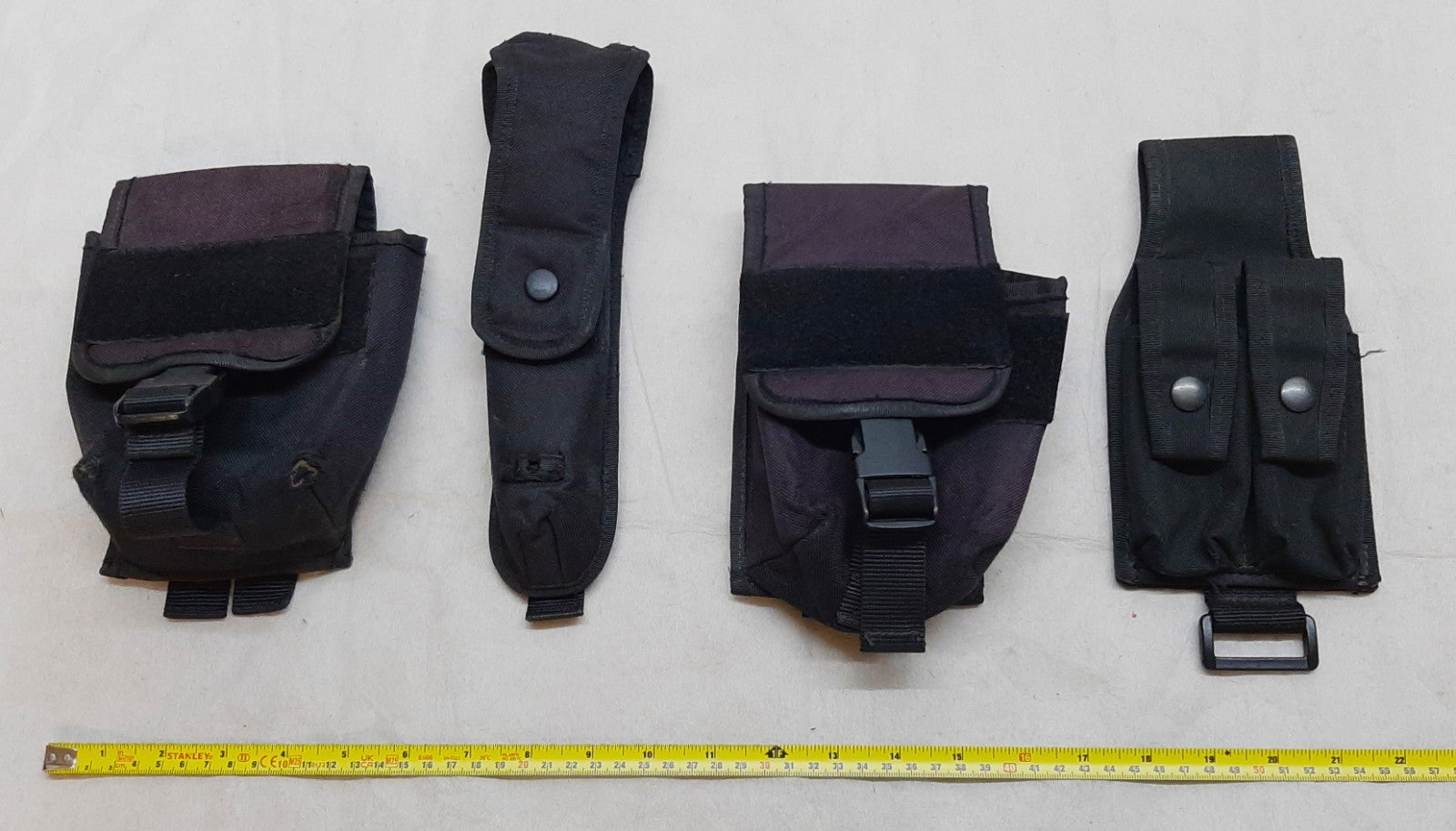 Black MOLLE Pouches Various Utility Ammo Baton Joblot of 4 Assorted Brands