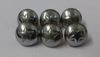5 Point Star Small 12.5mm Dress Hat Buttons Looped Back With Raised Insignia X6