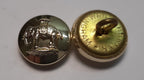 Duke of Wellington Small Buttons for British Dress Hat / Cap Size 22L 1 Pair