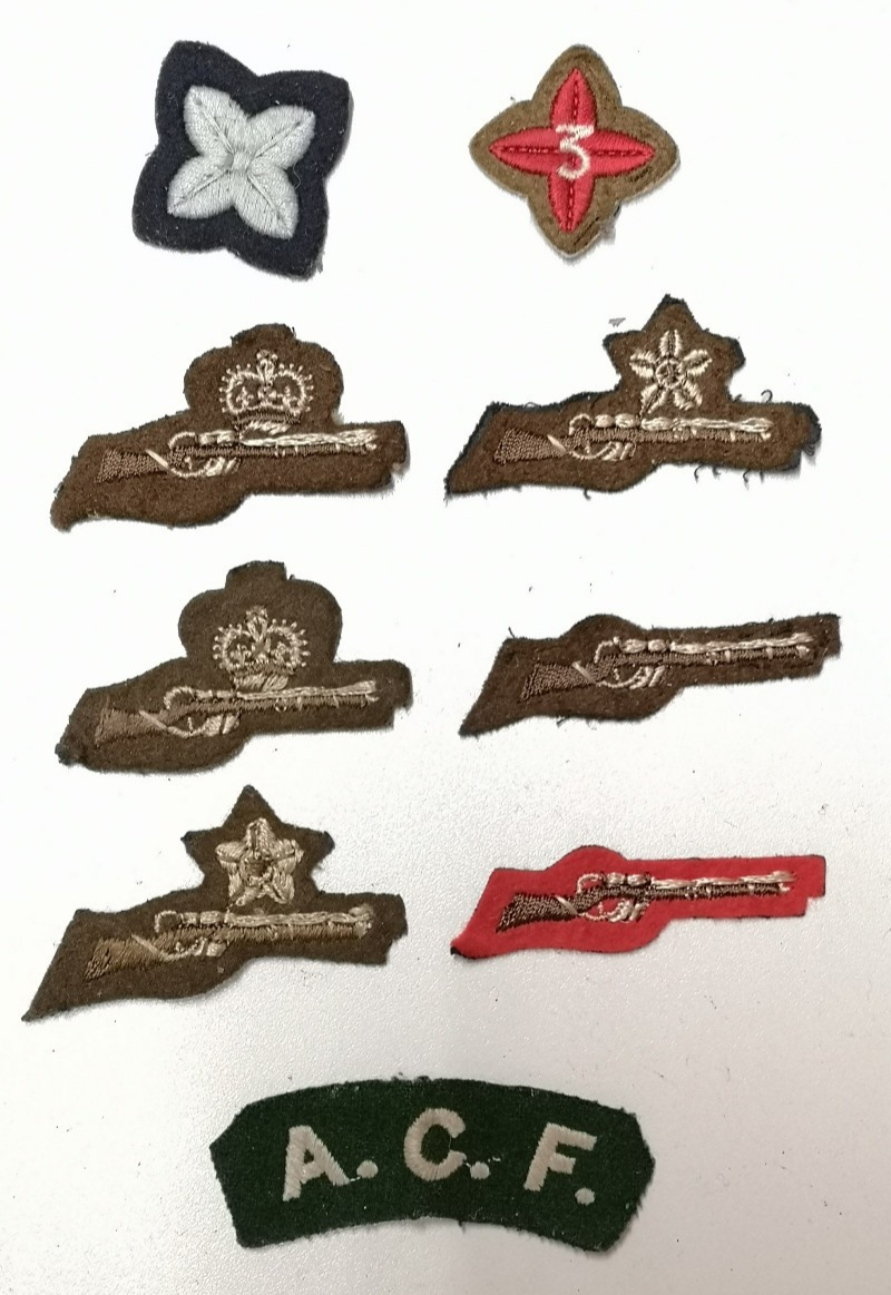 British Army / Combined Cadet Forces ACF CCF Qualification Patches set of 9