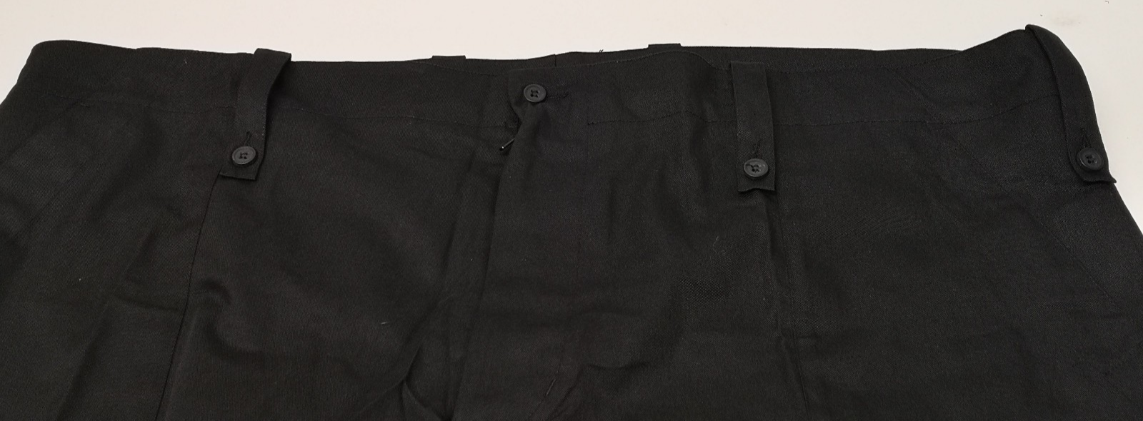 British Army Lightweight Combat / Fatigue Black Trousers Waist 130cm Leg 80cm