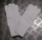 White Waffle Gloves Liners Issue UK Made Size Medium / Large NEW