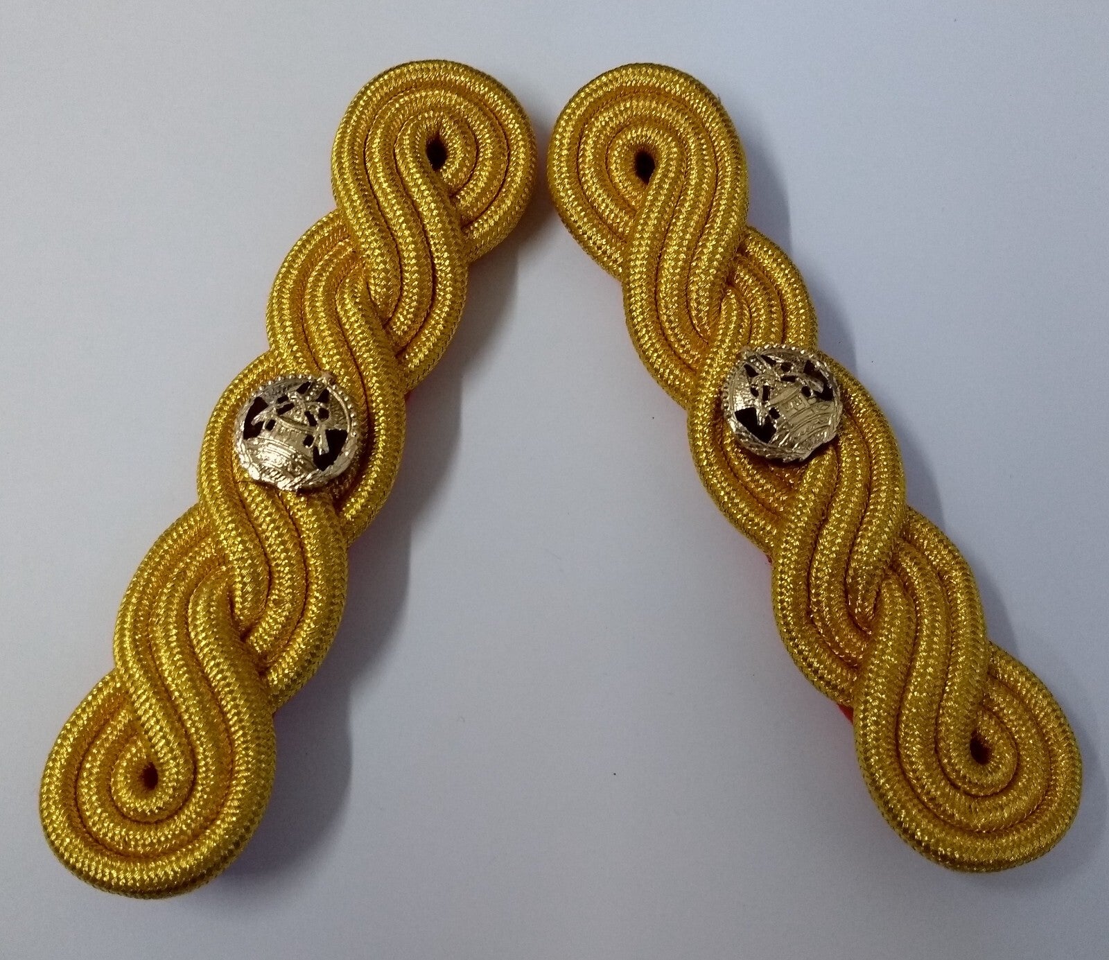 Major Shoulder Cords Ceremonial Wire Cord Shoulder Epaulettes & Rank Pips