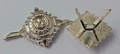 LI Shoulder Pips 3/8" Silver OFCs Bath Stars Pronged Type x 2 NEW
