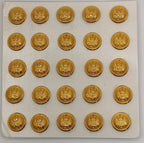 Royal Highland Fusiliers RHF Queen's Crown Insignia Blazer Buttons 22L x25