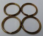 Genuine British Issue Brass Colour 1" Medium Size Split Rings X4 STD63