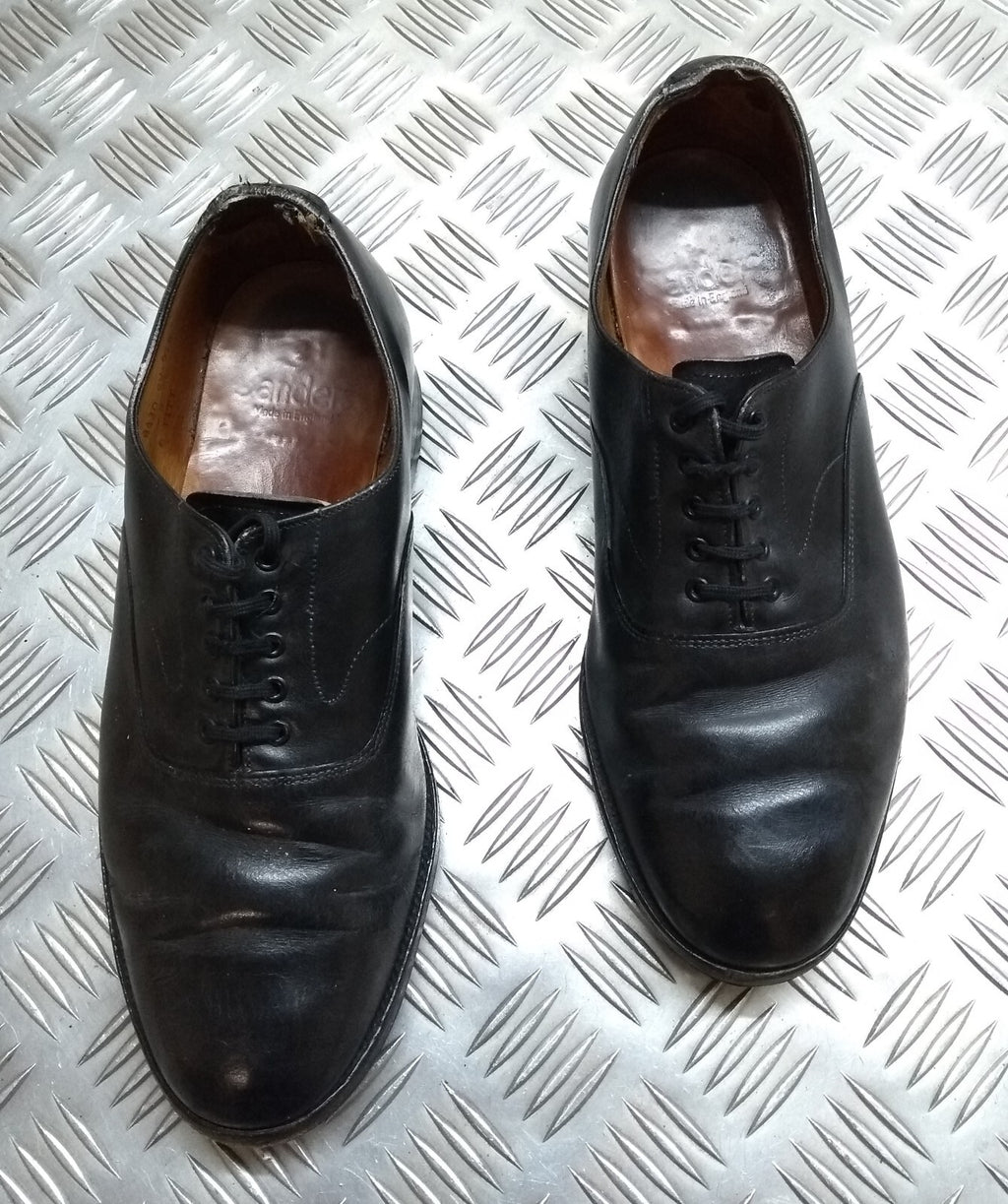 Naval Oxford Shoe British Navy Officers Dress Uniform Without Toe Cap UK 7L