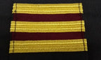 Genuine Vintage Navy Rank Shoulder Tabs Press Stud Gold Lace & Burgundy Flashes
