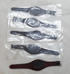 Brown Wrist Straps for Rank Badges Brown Leather x5 Job Lot- NEW