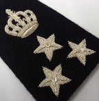 Qatar Winter Slides Shoulder Epaulettes Silver Braided