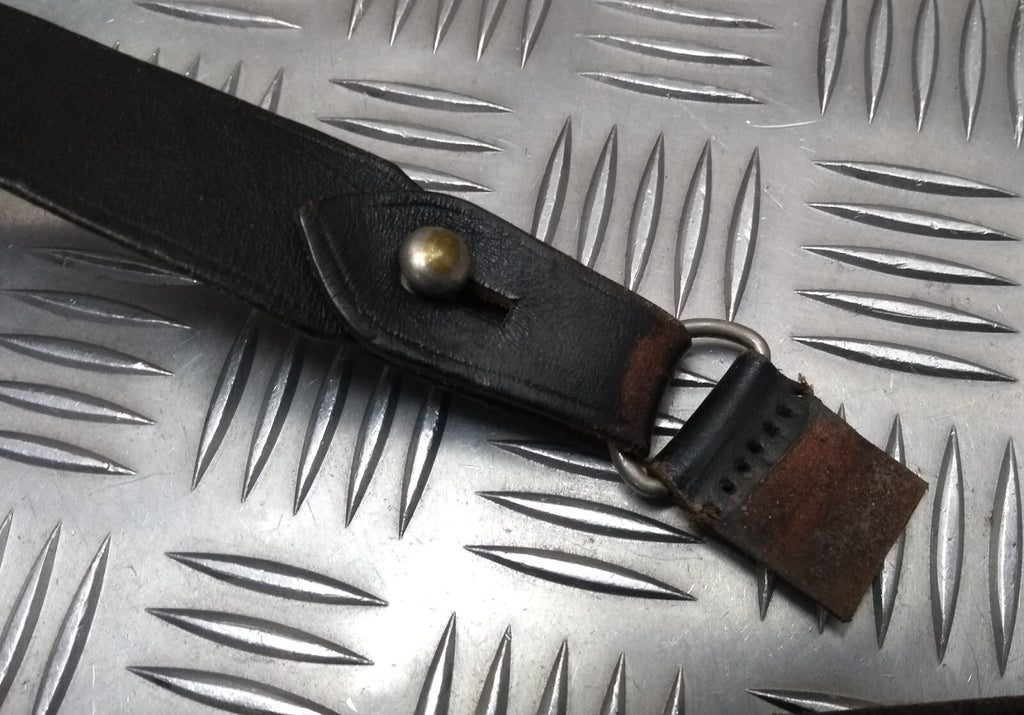 Vintage Sam Browne Brown Leather Belt & Shoulder Strap Issue Faulty