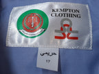 RAF Royal Air Force Airforce Blue Shirt Long Sleeve Kempton Manufactures Pre Production Sample 17"