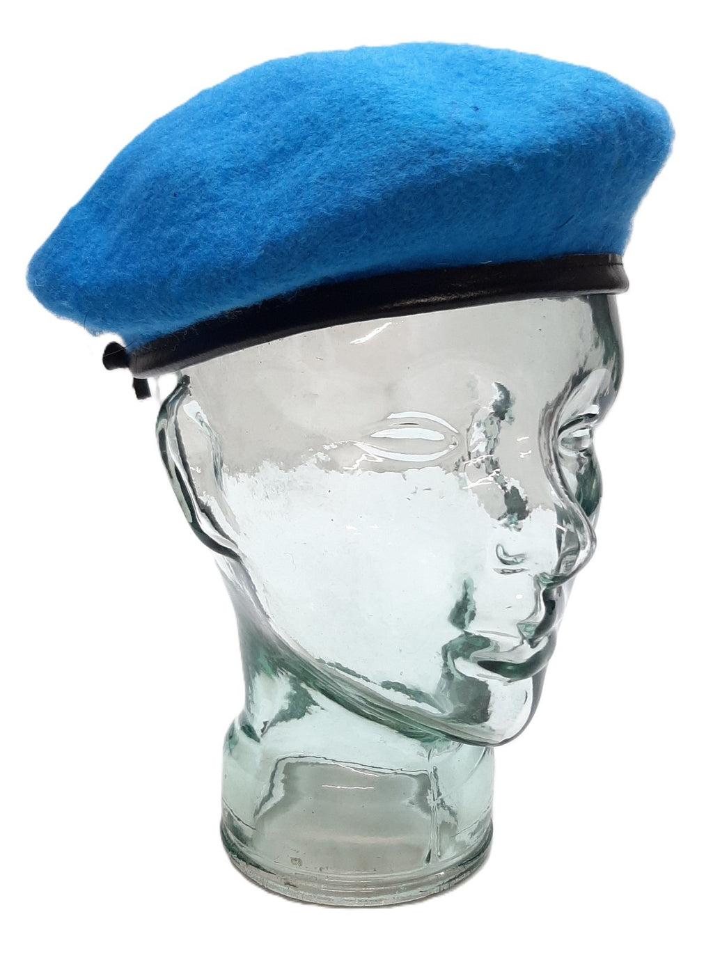 Army / Military Style Light Blue / UN Blue Wool Beret Size 7 1/4 M NEW