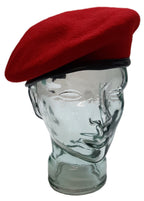 RMP Red Beret Army Type Old Pattern Hobson Leather Rim Red Caps 7 1/4