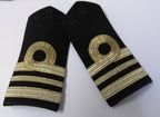 Naval Officers Lieutenant Commander Shoulder Boards Epaulette Black Faded Ribbon