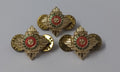 Officers Rank Pips Bath Stars Tria Juncta In Uno 5/8" British- NEW