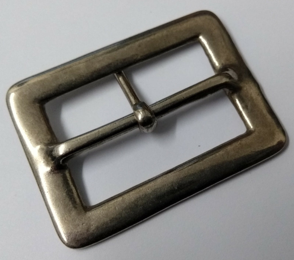 Genuine British & Security Detail 1 1/2" Chrome Prong Belt Buckle