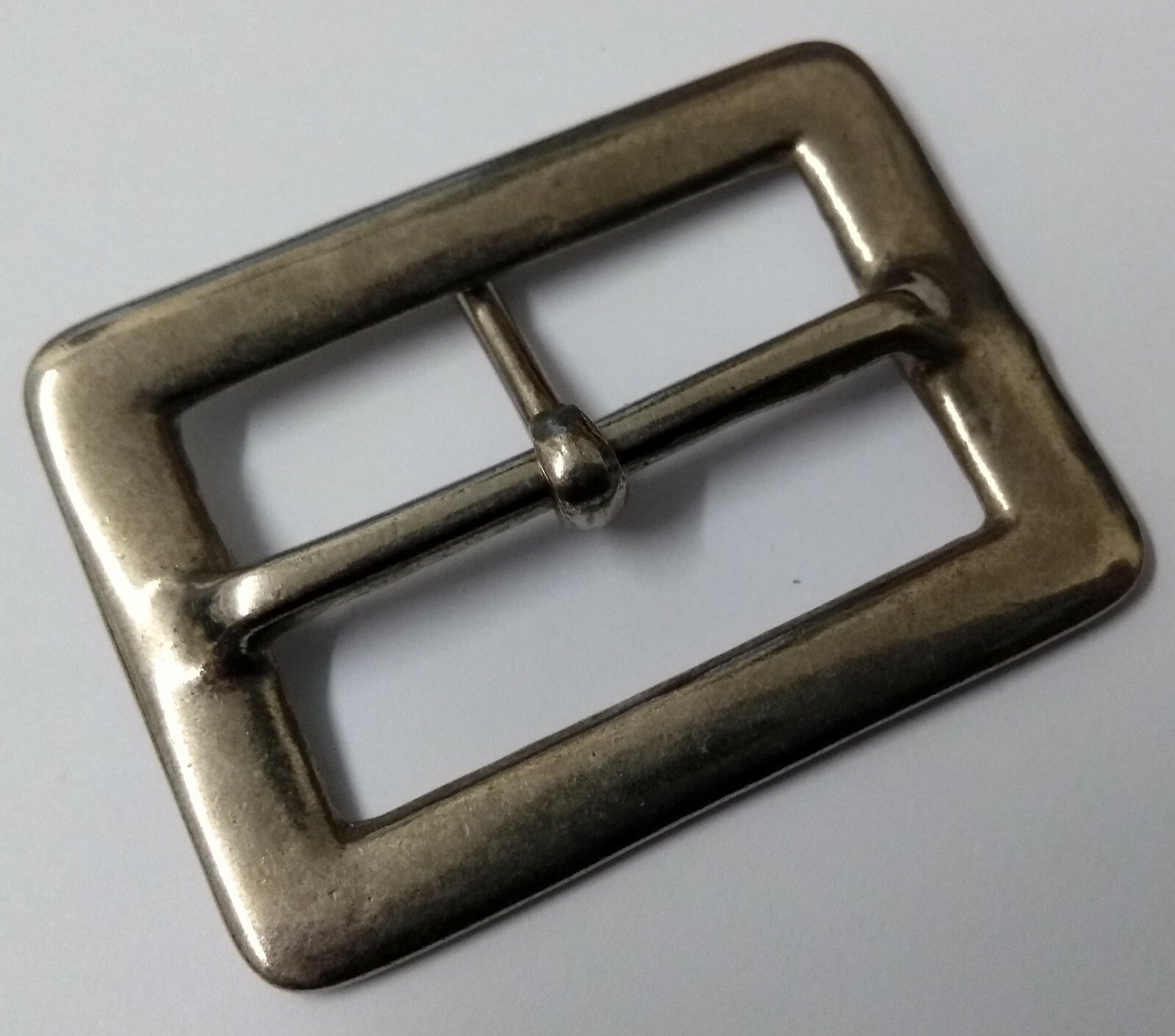 Genuine British & Security Detail 1 1/2" Chrome Prong Belt Buckle