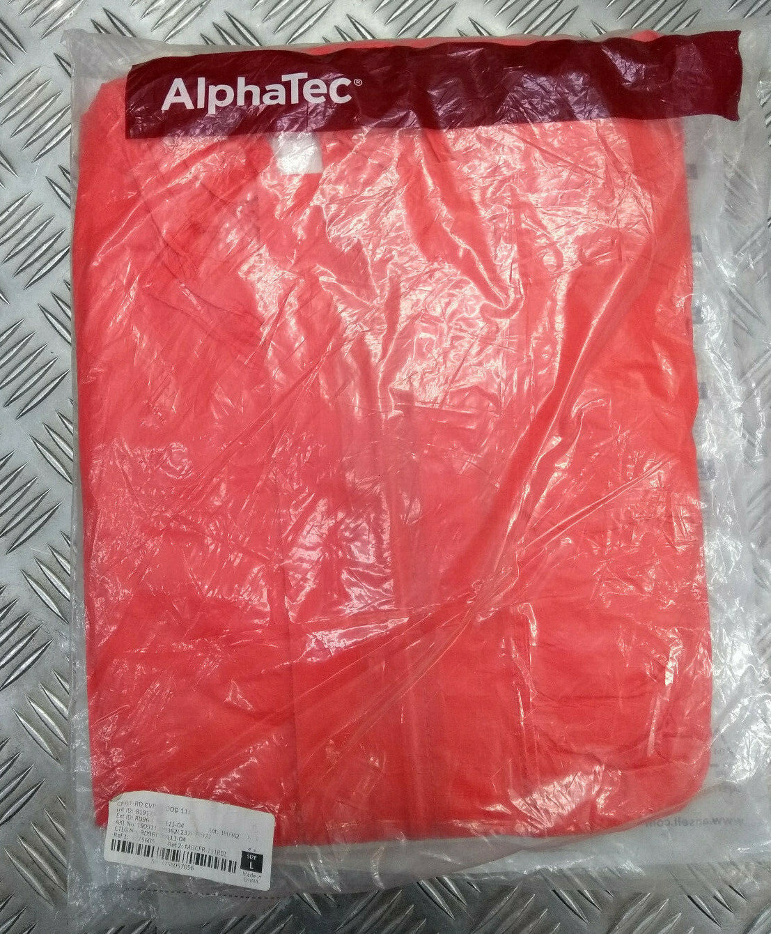 Ansell AlphaTec CFRT Model 111 Red Flame-Retardant Chemical Coverall