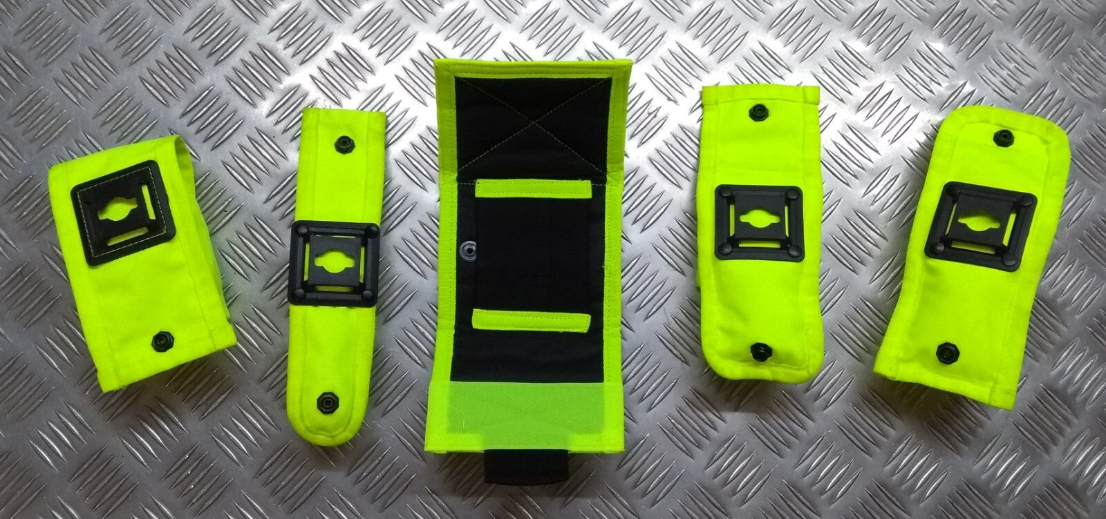 Aegis Pouch Set 5 PC Hi Viz Molle Vest Accessory Pouches Twist Click Interlock