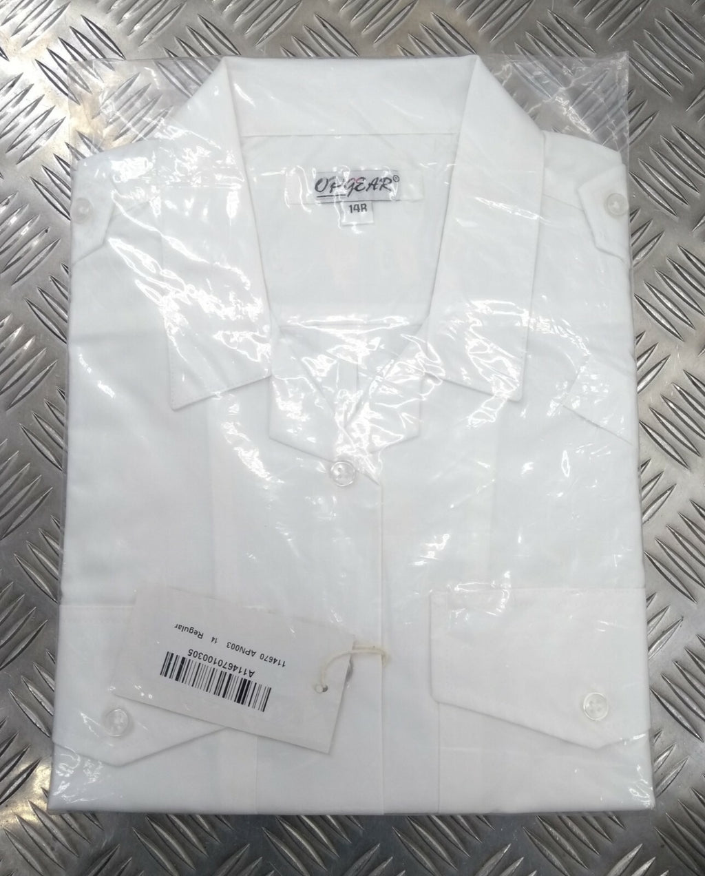 White Shirt Standard Female Security Style British Made with Epaulettes OPG NEW