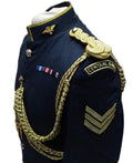 RAF Royal Air Force Aiguillette Gold with Blue Senior OFC and Musicians Shoulder Garnish