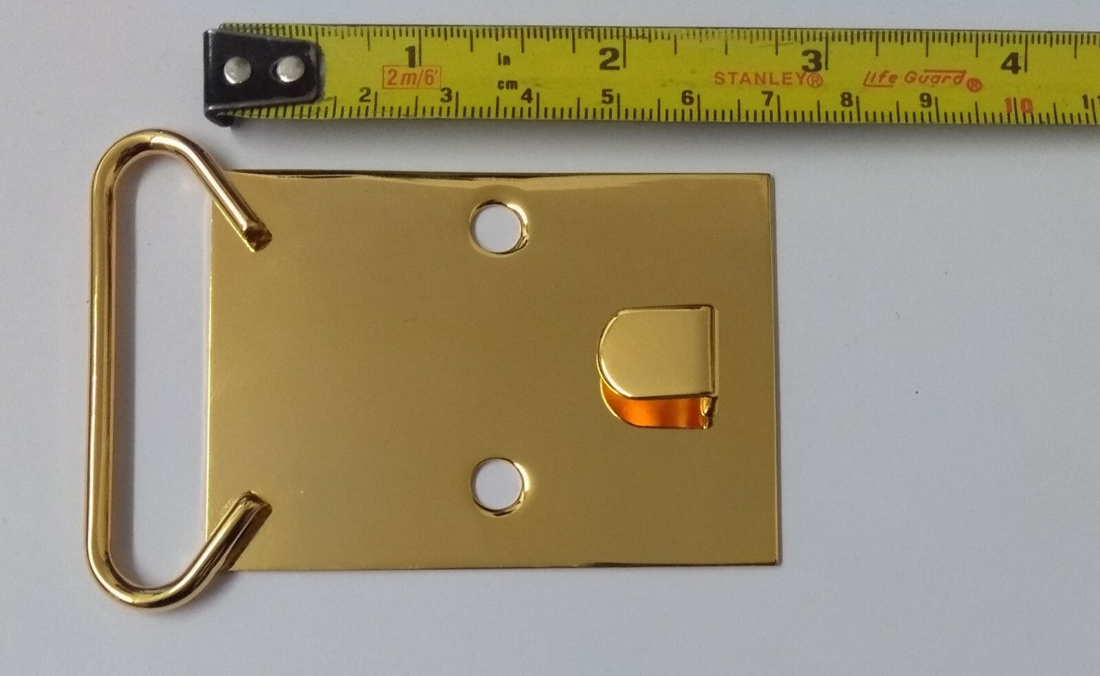 Genuine British 2" Hi Sheen Gilt Plate Buckle Set No Insignia
