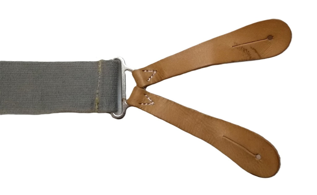 Braces Tri Service British Suspenders Leather Tabs XXL 120cm ALT