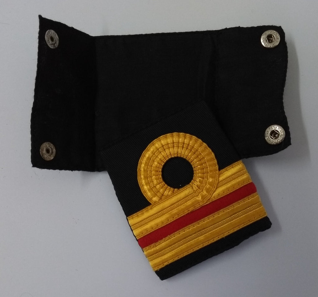 RN Shoulder Slides Royal Navy Issue Lieutenant Rank Slide On Studded Epaulettes