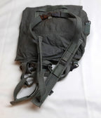 Vintage Military Bag Canvas Shoulder  or Mini Backpack Grey/Green G2 Distressed