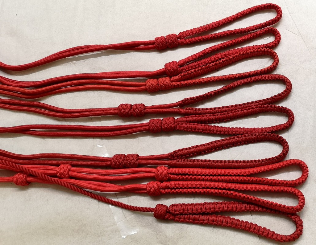Red / Scarlet Ceremonial & Parade Lanyards / Cords joblot of 9