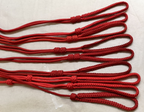 Red / Scarlet Ceremonial & Parade Lanyards / Cords joblot of 9