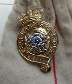 Genuine 1971 Vintage British Army Inspectorate of Stores Metal Badge Sample Card