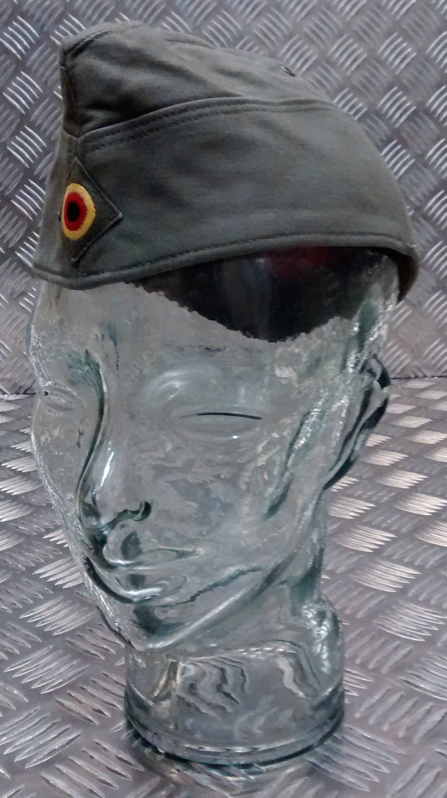 Genuine German Army Bundeswehr Moleskin Forage / Envelope Hat, Green Size 56cms