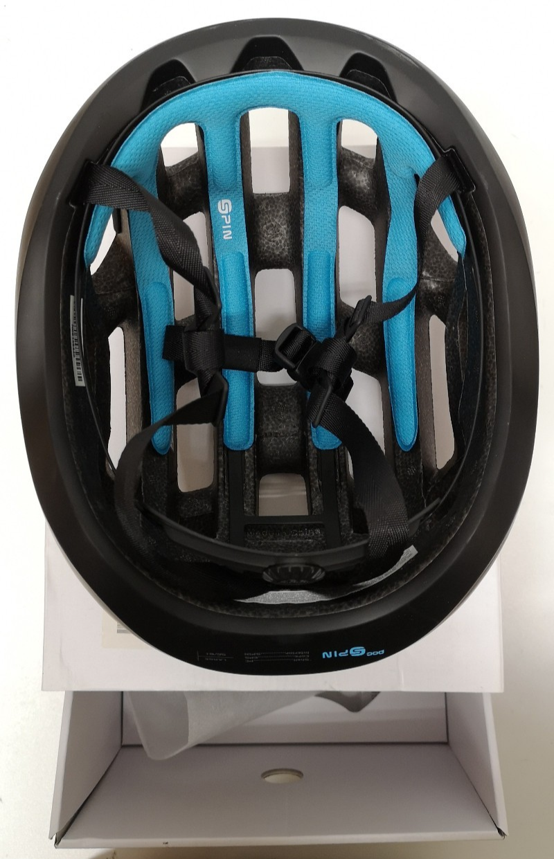 POC Ventral Air Spin Uranium Black Matt 260g 56-61 Bicycle Helmet with Box