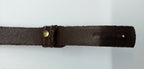 Genuine Issue Dark Brown Leather SD Dress Hat 5/8" Chin Strap