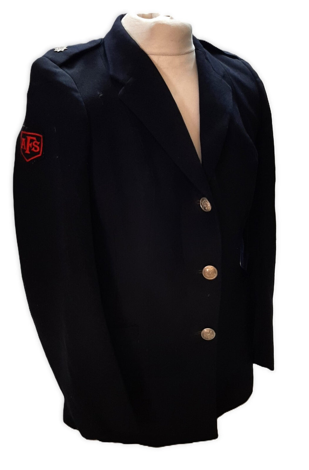 AFS Jacket Woman's Vintage British Auxiliary Fire Service (NFS) Uniform Dress