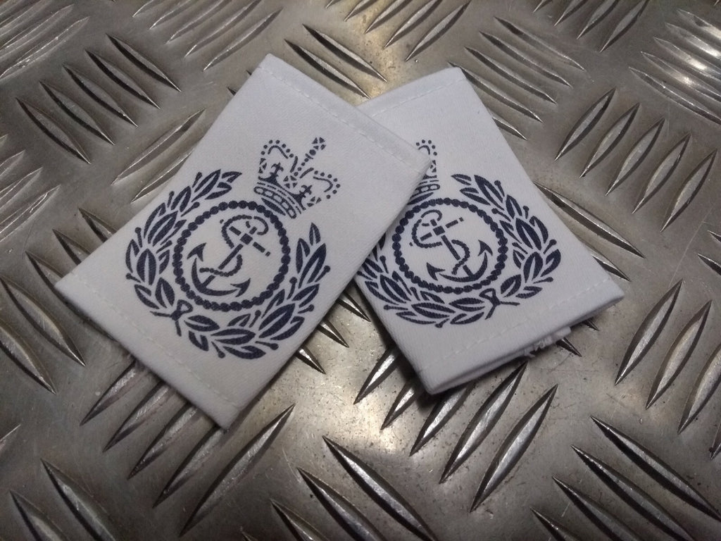 Naval CPO Epaulettes RN Type Shirt Sliders Chief Petty OFC (C.P.O) 1 Pair