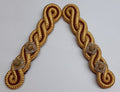Officers Shoulder Cords British Made 2 Ply Cord Army Pattern Gold with Maroon